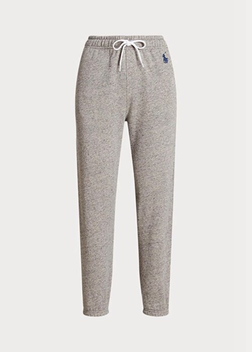 Gråa Ralph Lauren fleecefriidrottsbyxor för kvinnor Gråa Ralph Lauren fleecefriidrottsbyxor för kvinnor
