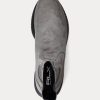 Gråa Ralph Lauren Slip-On Mocka Sneakers för kvinnor Gråa Ralph Lauren Slip-On Mocka Sneakers för kvinnor