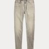 Gråa Ralph Lauren Stretch High Skinny Distressed Jeans för kvinnor Gråa Ralph Lauren Stretch High Skinny Distressed Jeans för kvinnor