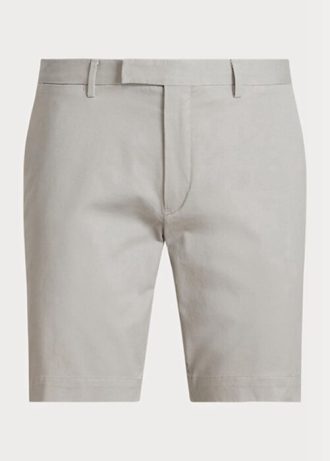 Gråa Ralph Lauren Stretch Slim Fit Chino-shorts för män