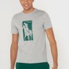 Gråa Ralph Lauren T-shirts med tryckt rund hals för män