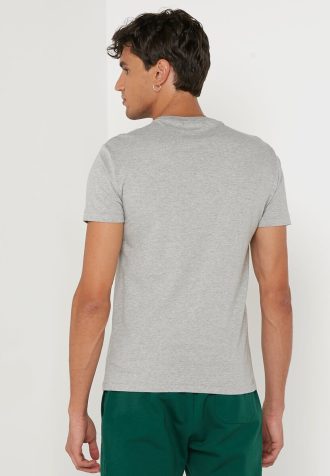 Gråa Ralph Lauren T-shirts med tryckt rund hals för män
