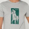 Gråa Ralph Lauren T-shirts med tryckt rund hals för män