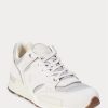 Gråa Ralph Lauren Trackster 200 sneakers för män Gråa Ralph Lauren Trackster 200 sneakers för män