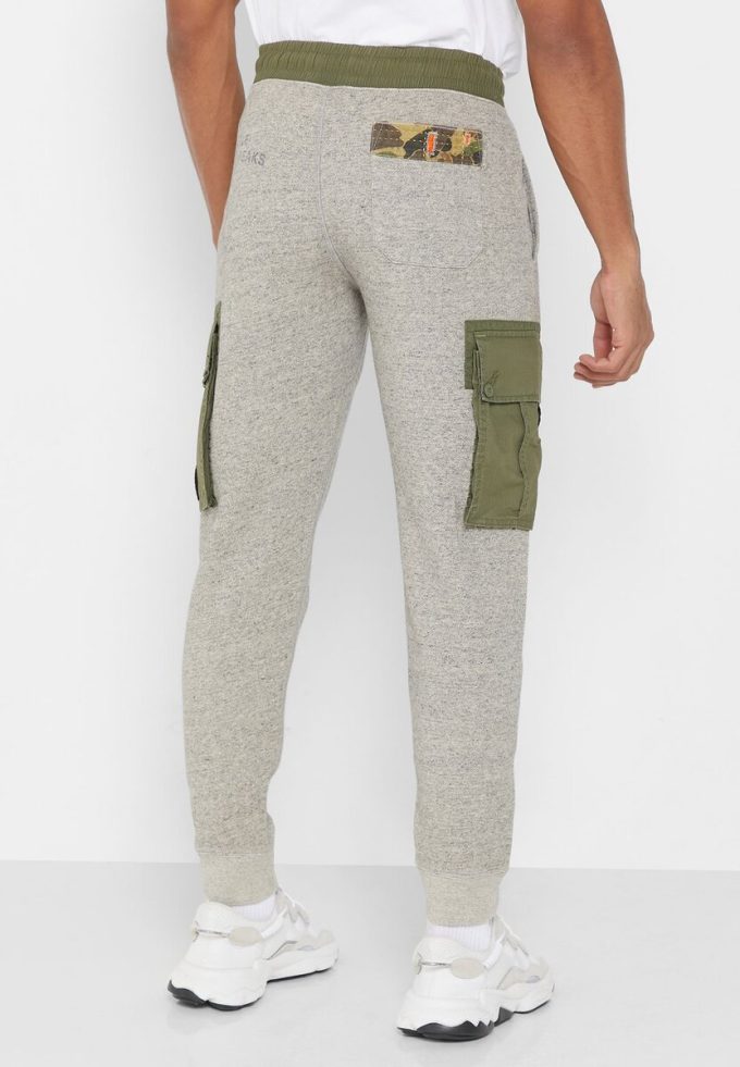 Gråa Ralph Lauren tryckta träningsbyxor för män Gråa Ralph Lauren tryckta träningsbyxor för män