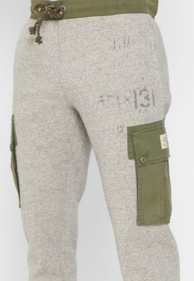 Gråa Ralph Lauren tryckta träningsbyxor för män Gråa Ralph Lauren tryckta träningsbyxor för män