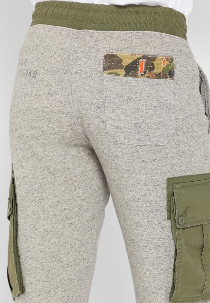 Gråa Ralph Lauren tryckta träningsbyxor för män Gråa Ralph Lauren tryckta träningsbyxor för män