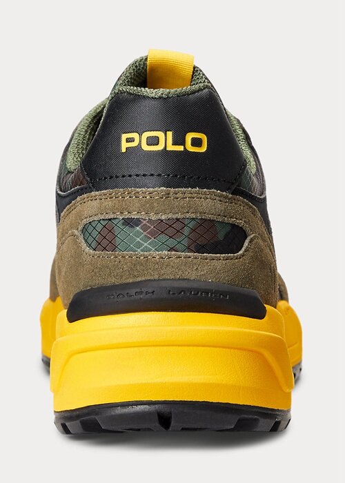 Grön / Camo Herr Ralph Lauren Jogger Mocka & Camo Ripstop Sneakers Grön / Camo Herr Ralph Lauren Jogger Mocka & Camo Ripstop Sneakers