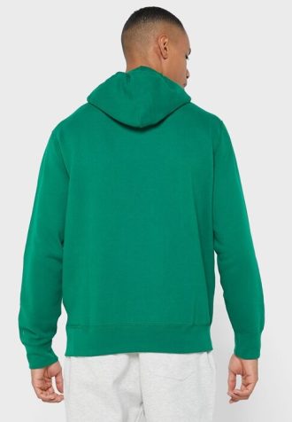 Grön luvtröja med Ralph Lauren logotyp för män