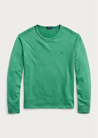 Grön Ralph Lauren Spa Terry Sweatshirt för män