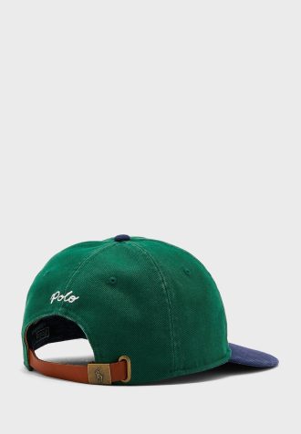 Gröna mäns Ralph Lauren tryckta hattar