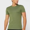 Gröna Ralph Lauren 3-pack olika t-shirts med rund hals för män