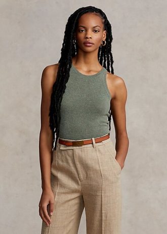 Gröna Ralph Lauren Cashmere tankar för kvinnor