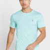 Gröna Ralph Lauren Essential T-shirts med rund hals för män Gröna Ralph Lauren Essential T-shirts med rund hals för män