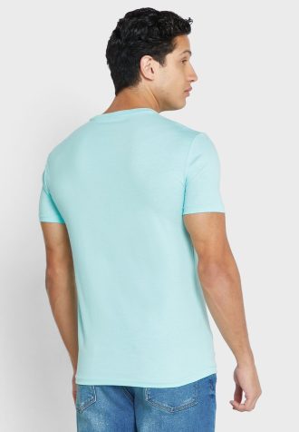 Gröna Ralph Lauren Essential T-shirts med rund hals för män