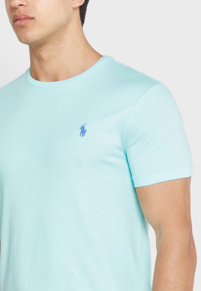 Gröna Ralph Lauren Essential T-shirts med rund hals för män Gröna Ralph Lauren Essential T-shirts med rund hals för män