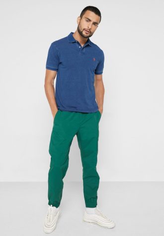 Gröna Ralph Lauren Essential träningsbyxor för män