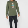 Gröna Ralph Lauren grafiska T-shirts med rund hals för män Gröna Ralph Lauren grafiska T-shirts med rund hals för män