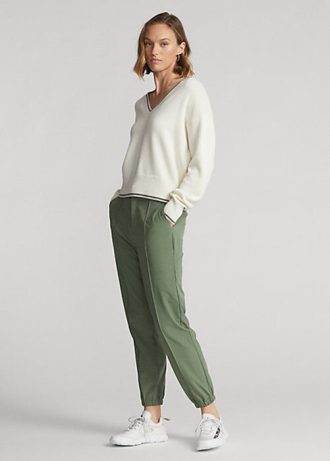 Gröna Ralph Lauren joggingbyxor med fyrvägsstretch för kvinnor