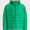 Gröna Ralph Lauren Packable vattenavvisande jackor för män Gröna Ralph Lauren Packable vattenavvisande jackor för män