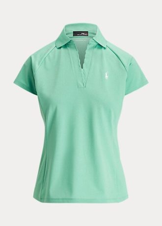 Gröna Ralph Lauren Pikétröjor med skräddarsydd passform för kvinnor