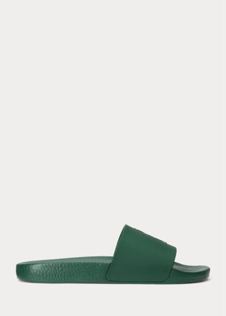 Gröna Ralph Lauren Polo Bear Tofflor för män