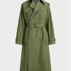 Gröna Ralph Lauren Poplin-rockar för kvinnor Gröna Ralph Lauren Poplin-rockar för kvinnor