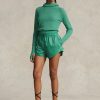 Gröna Ralph Lauren Ripstop Shorts med dragsko för kvinnor Gröna Ralph Lauren Ripstop Shorts med dragsko för kvinnor