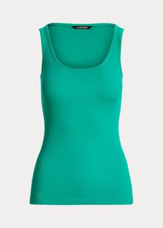 Gröna Ralph Lauren tröja i bomullsblandning för kvinnor