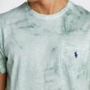 Gröna Ralph Lauren tryckta T-shirts med rund hals för män Gröna Ralph Lauren tryckta T-shirts med rund hals för män