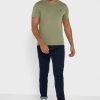 Gröna t-shirts med rund hals för män Ralph Lauren bröstlogotyp Gröna t-shirts med rund hals för män Ralph Lauren bröstlogotyp