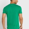 Gröna t-shirts med rund hals för män Ralph Lauren logotyp