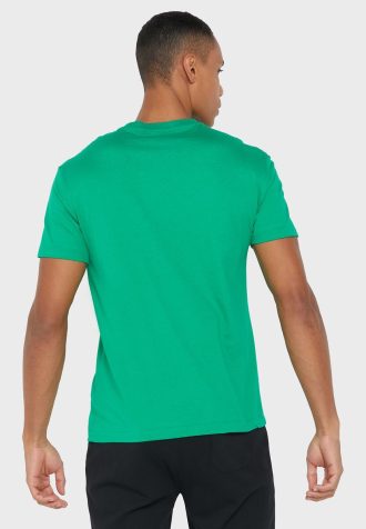 Gröna t-shirts med rund hals för män Ralph Lauren logotyp