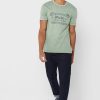 Gröna t-shirts med rund hals för män Ralph Lauren logotyp Gröna t-shirts med rund hals för män Ralph Lauren logotyp