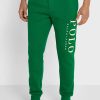 Gröna träningsbyxor med logotyp för män Ralph Lauren Gröna träningsbyxor med logotyp för män Ralph Lauren