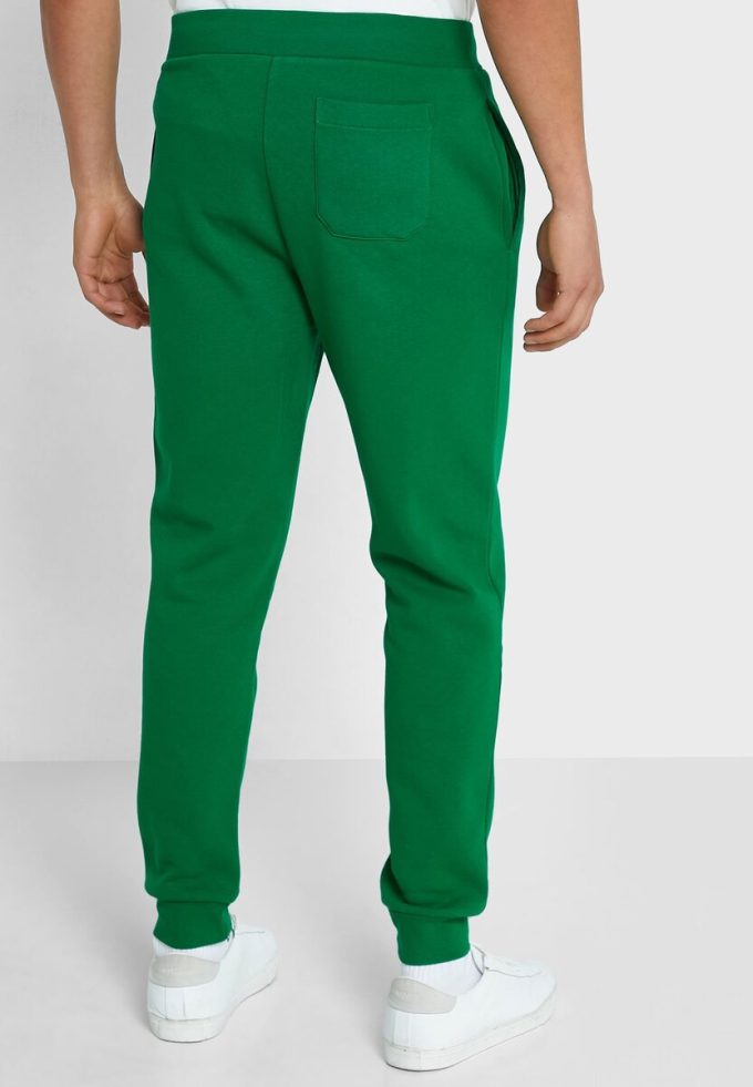 Gröna träningsbyxor med logotyp för män Ralph Lauren Gröna träningsbyxor med logotyp för män Ralph Lauren