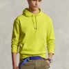 Gul Ralph Lauren dubbelstickad luvtröja för män Gul Ralph Lauren dubbelstickad luvtröja för män
