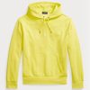 Gul Ralph Lauren dubbelstickad luvtröja för män Gul Ralph Lauren dubbelstickad luvtröja för män