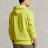 Gul Ralph Lauren dubbelstickad luvtröja för män Gul Ralph Lauren dubbelstickad luvtröja för män