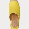 Gul Ralph Lauren Pennie Espadrille i mocka för kvinnor Gul Ralph Lauren Pennie Espadrille i mocka för kvinnor