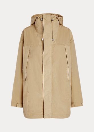 Gul Ralph Lauren vattenavvisande Ripstop Windbreaker för kvinnor