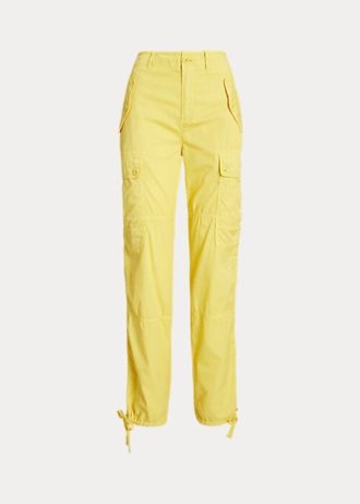 Gula dam Ralph Lauren fjädervikt twill Cargo ankelbyxor