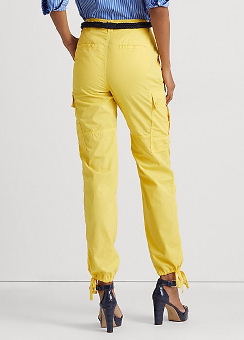 Gula dam Ralph Lauren fjädervikt twill Cargo ankelbyxor Gula dam Ralph Lauren fjädervikt twill Cargo ankelbyxor