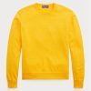Gula Ralph Lauren bomullströjor med rund hals för män Gula Ralph Lauren bomullströjor med rund hals för män