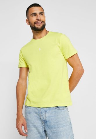Gula Ralph Lauren Essential T-shirts med rund hals för män
