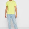 Gula Ralph Lauren Essential T-shirts med rund hals för män Gula Ralph Lauren Essential T-shirts med rund hals för män