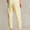 Gula Ralph Lauren fleecefriidrottsbyxor för kvinnor Gula Ralph Lauren fleecefriidrottsbyxor för kvinnor