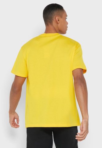 Gula Ralph Lauren-logotyp T-shirts med rund hals för män