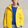 Gula Ralph Lauren vattenavvisande huvjackor för män Gula Ralph Lauren vattenavvisande huvjackor för män