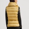 Guld dam Ralph Lauren satin quiltad dunväst Guld dam Ralph Lauren satin quiltad dunväst